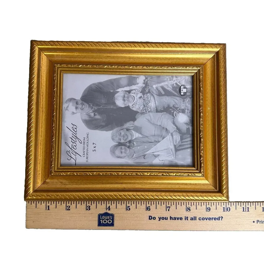 Lifestyles European Molding 5 x 7 Frame Gold Ornate TMG Resin